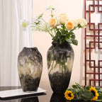 Abstract Glass Vase Set