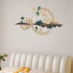 Circular Frame Mountain Wall Art