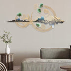 Circular Frame Mountain Wall Art