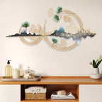 Circular Frame Mountain Wall Art