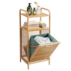 Freestanding Bathroom Storage and Hamper Unit
