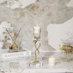 Glass Flower Top Candle Holder