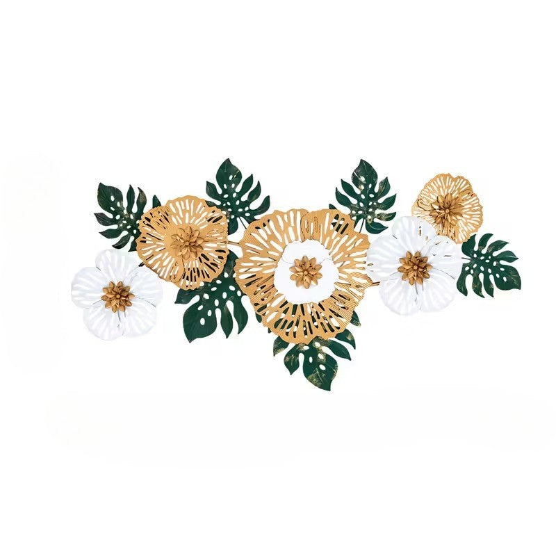 Layered Floral Cutout Wall Art