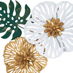 Layered Floral Cutout Wall Art