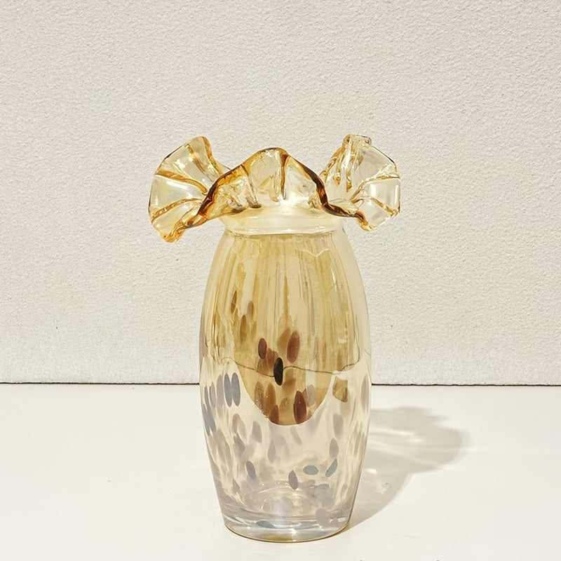 Speckled Glass Vase Set