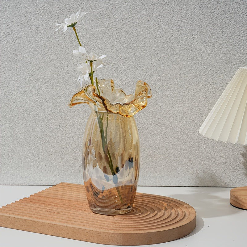 Speckled Glass Vase Set