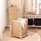 Wooden Laundry Hamper with Lid
